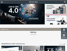 Tablet Screenshot of deonetraining.com